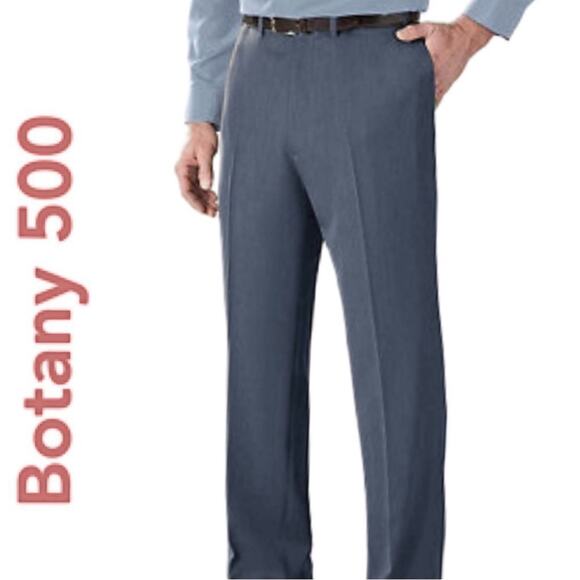 𝅺Botany 500 SmartWaist Gray Pants, 46x30 - Picture 1 of 6
